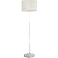 Lampadaire sur pied salon, lampe sur pied dimmable avec télécommande, abat-jour en lin, hauteur réglable 133-168cm, argent-0