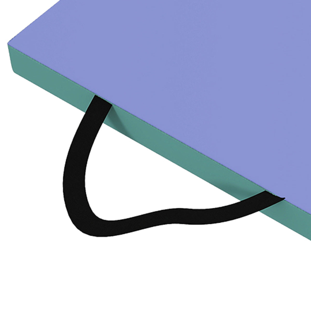 Tapis de gymnastique pliable portable, tapis de sport épais en 4 parties avec poignées, 180 x 60 x 5 cm, vert et violet-9