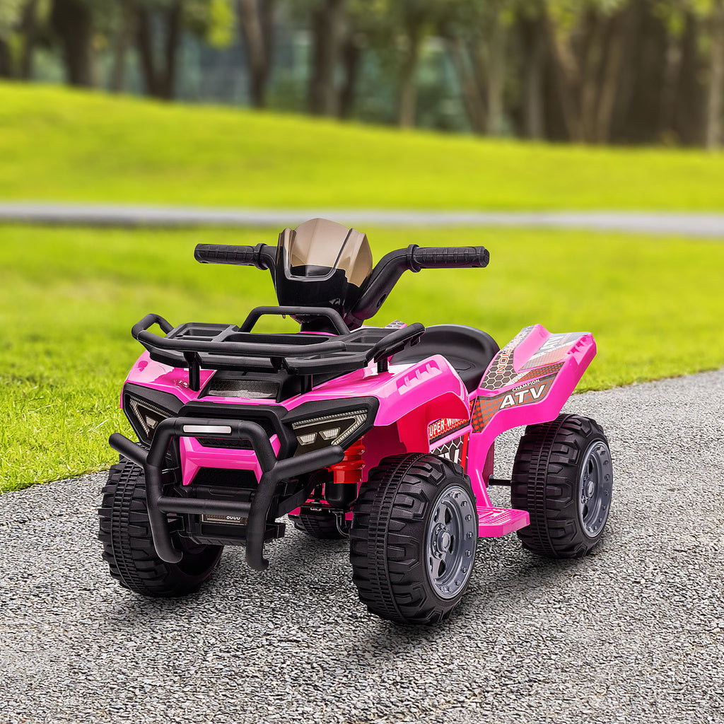 Quad buggy voiture électrique enfant quad électrique 18-36 mois 6 V 2 Km/h max. rose-9