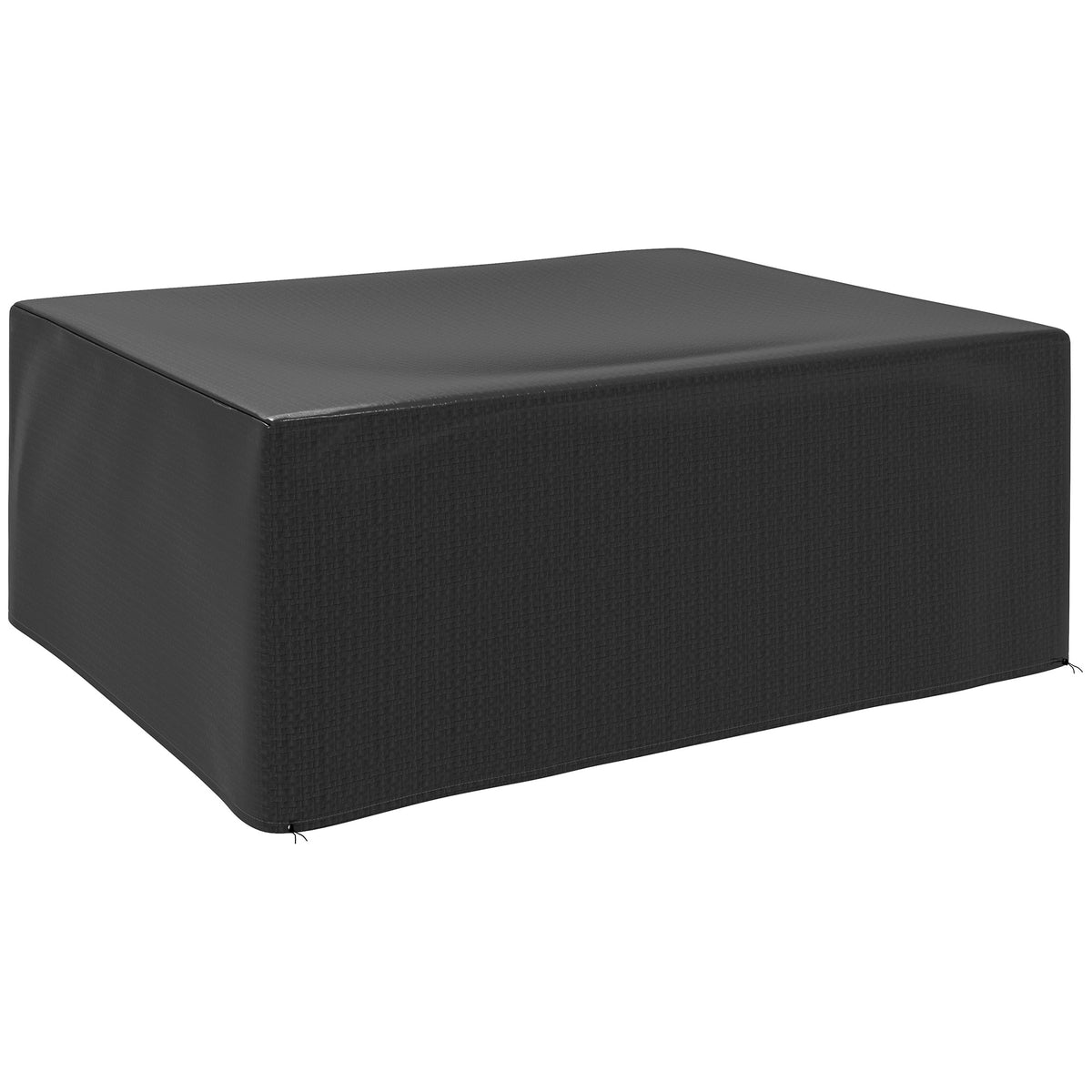 Housse salon de jardin extérieure bâche de protection extérieure anti-UV  en polyéthylène 235 x 190 x 90 cm noir-0