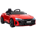 Voiture électrique enfant 12 V - véhicule électrique avec télécommande parentale fournie - V. Max. 5 Km/h - effets sonores, lumineux - Audi RS E-tron GT rouge-0