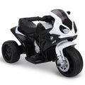 Moto électrique enfants sous licence BMW S1000 RR, 3 roues, 6V et 2,5 Km/h, voiture électrique enfants avec effets lumineux et sonores, moto enfant, charge max. 20 kg, noir-0