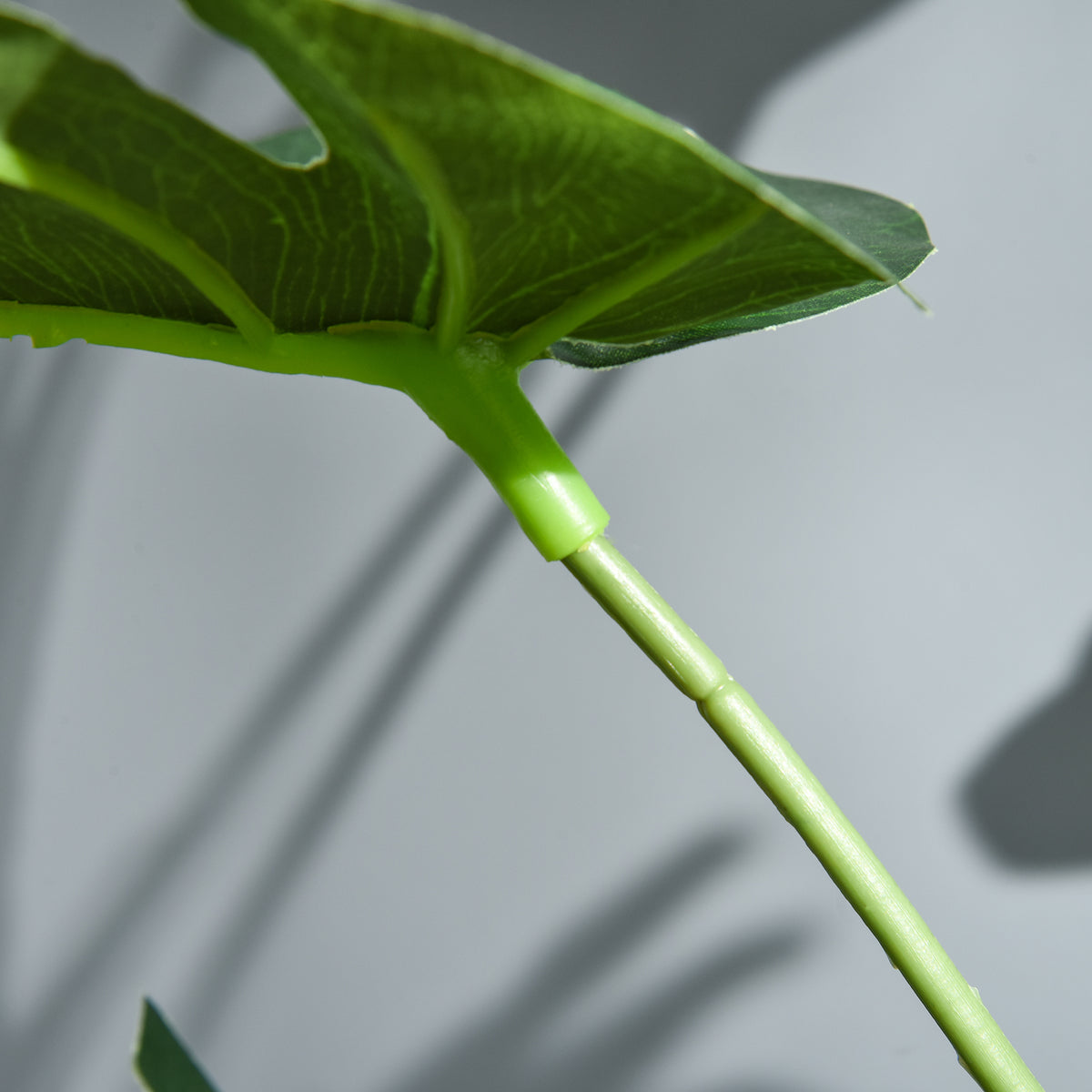 Plante artificielle modèle Monstera avec 21 feuilles en pot ciment, intérieur ou extérieur, dim. Ø16 x 100H cm-8