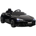 Voiture électrique enfant 12 V - véhicule électrique avec télécommande parentale fournie - V. Max. 5 Km/h - effets sonores, lumineux - Audi RS E-tron GT noir-0
