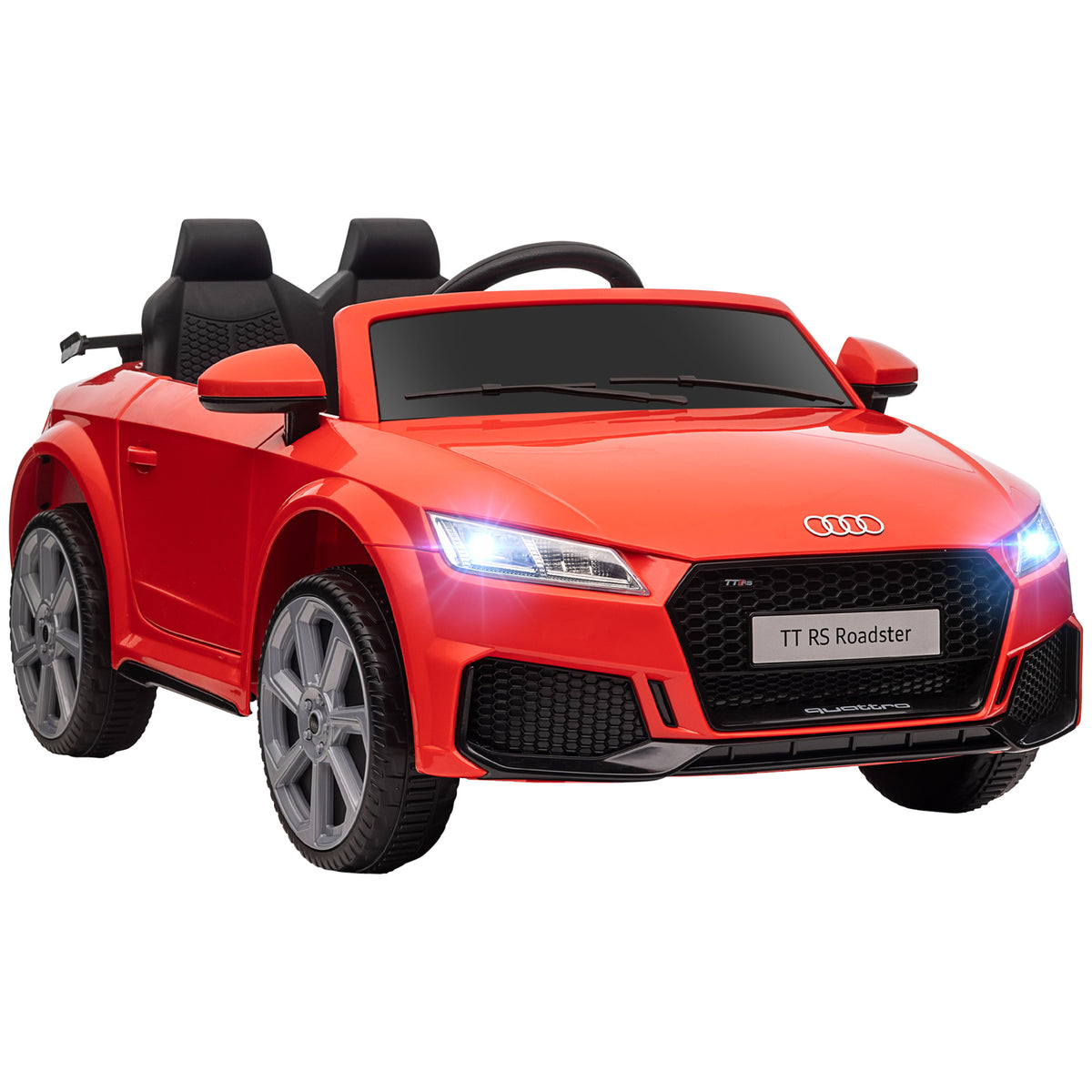 Véhicule électrique Enfant TT RS 12 V 30 W V. Max. 3 Km/h télécommande Effets sonores + Lumineux Rouge-0