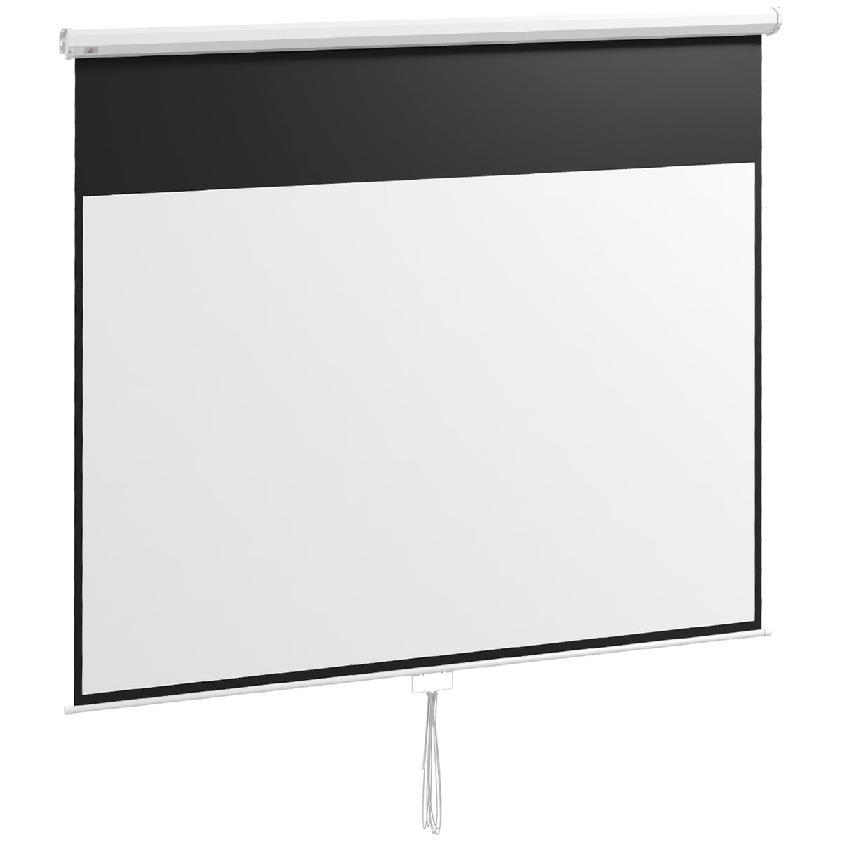 Écran de projection TV et Home Cinema de 120 Pouces vidéo projecteur 16:9 4K HD, fixation mural ou plafond-0