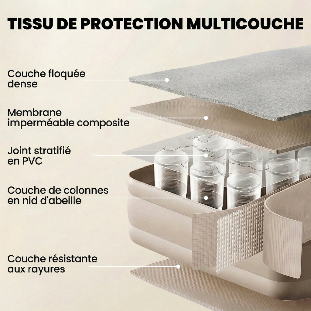 Matelas Gonflable, Pompe Électrique Intégrée, Surface Floqué , Imperméable 5000 mm, Sac Transport, 190x97x39cm, Kaki-5