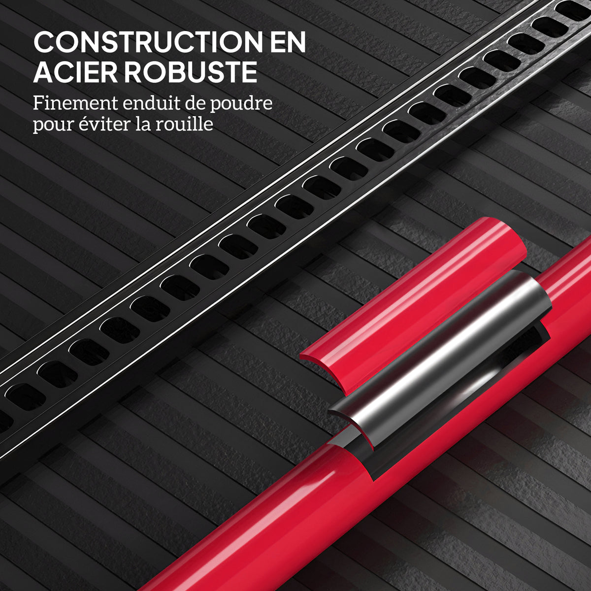 Cric farm jack tout-terrain ATV 4x4, cric pour voiture véhicule charge max. 3000 kg, hauteur de levage 11-135 cm, rouge-6