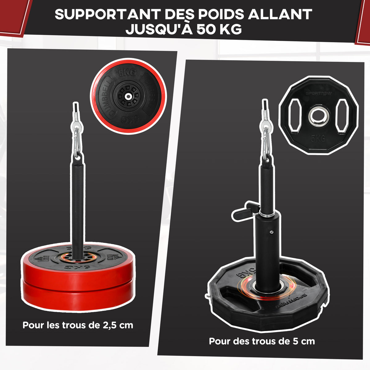 Système de poulie d'entraînement des triceps pour traction LAT biceps, triceps, épaules, dos, avant-bras-4