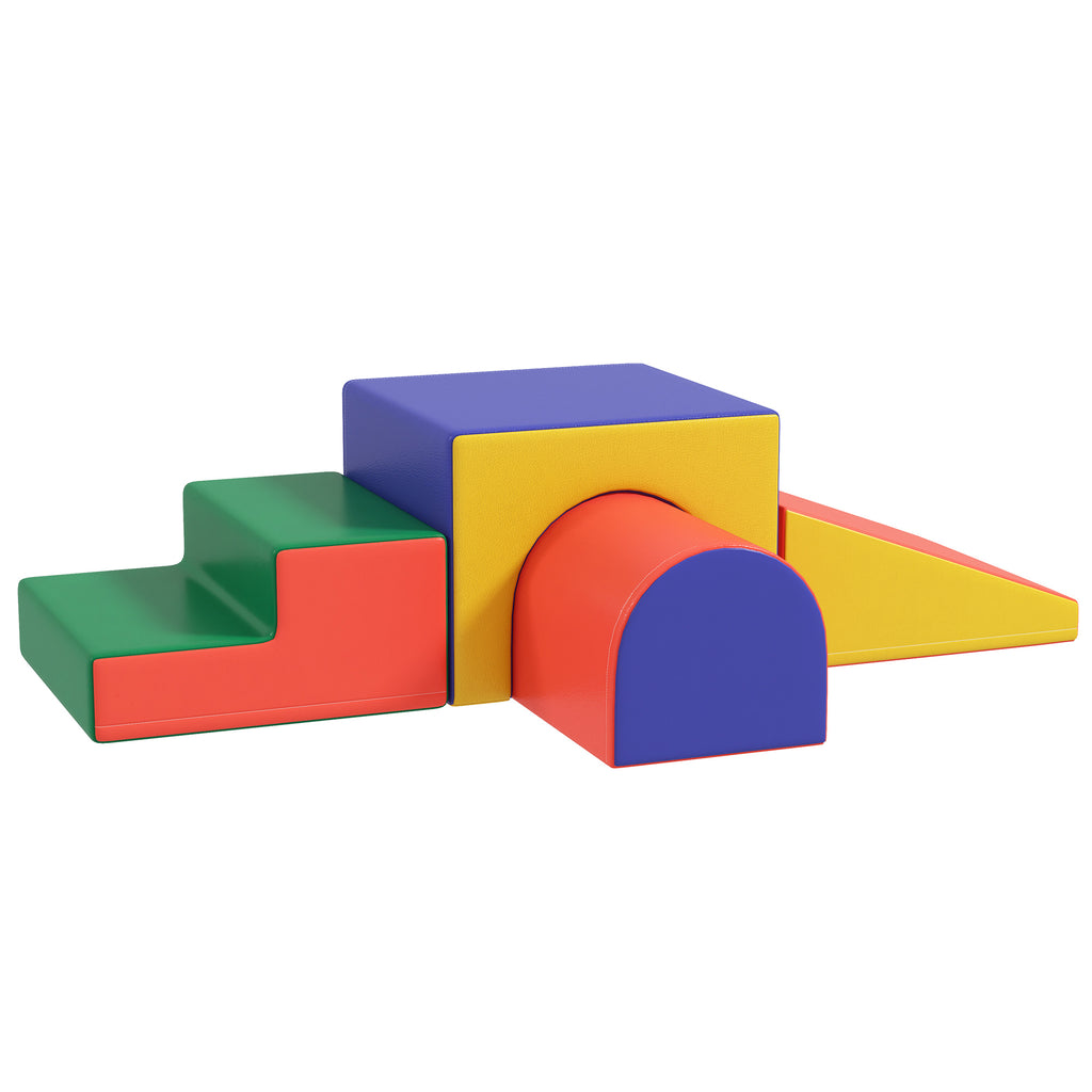 Module motricité bébé 4PCS parcours motricité bébé en mousse EPE pour enfants d'âge préscolaire, multicolore-0