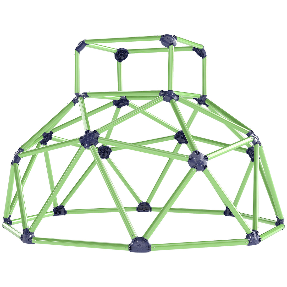 Dôme d'escalade enfant 183 cm, cage à grimper, intérieure et extérieure, charge 90 kg, assemblage facile, vert-0
