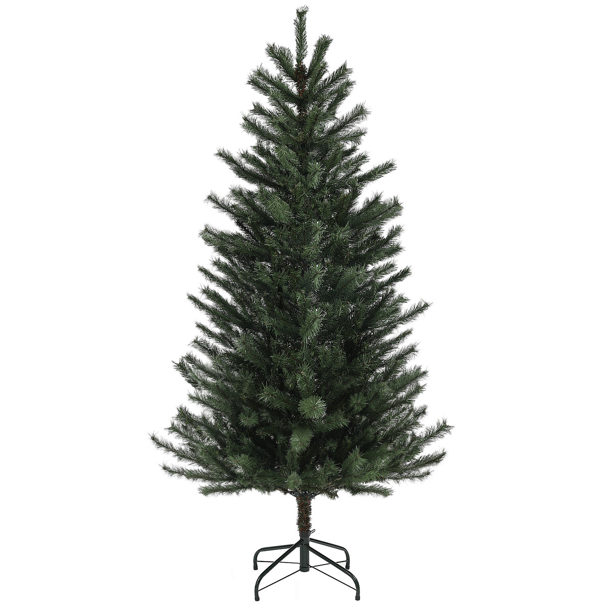 Sapin de Noël artificiel 180 cm Arbre de Noël avec support en acier pliable, 467 Branches, décoration de Noël, Vert-0