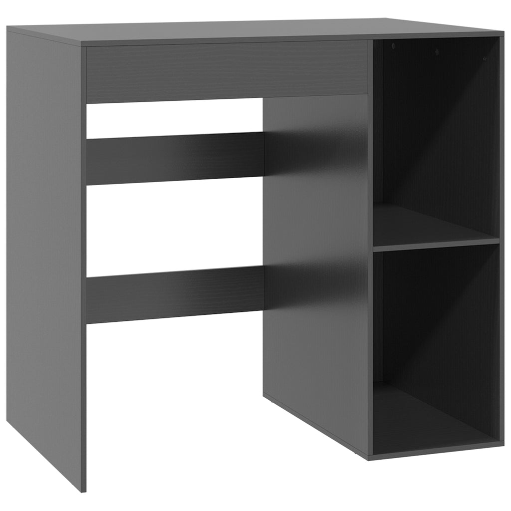 Meuble machine à laver, armoire machine a laver et sèche-linge avec 2 compartiments ouverts, 96 x 60 x 90,5 cm, noir-0