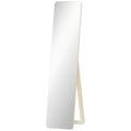 Miroir sur Pied et Mural rectangulaire dim. 37L x 43l x 156H cm bois naturel-0