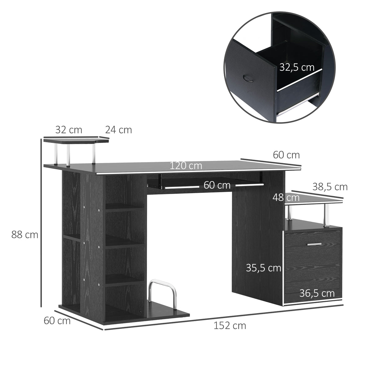 Luxe Parc enclos modulable pour Chien 8 Panneaux Porte verrouillable Acier époxy Noir-2