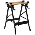 Établi pliant établi de serrage avec 4 serre-joints table de travail, charge 150 kg, 63,5x60,5x78cm, noir-0
