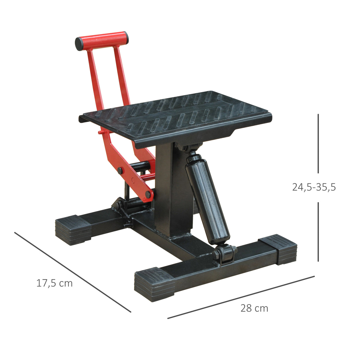 Support universel de moto réglable cric hydraulique Support de motocross Absorbeur de chocs 150kg de charge-2