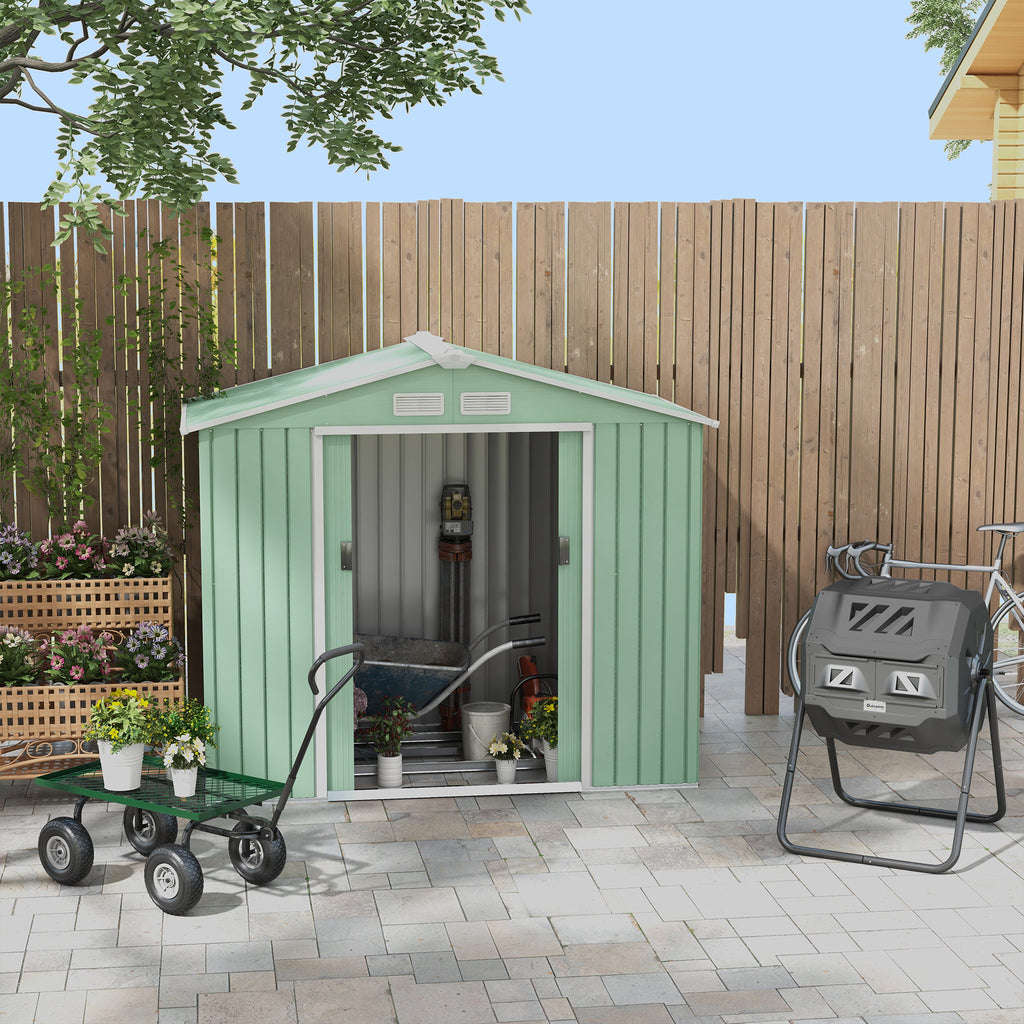 Composteur de Jardin - bac à Compost pour déchets - Rotatif 360° - Double Chambre 160 L - Acier PP Noir-7