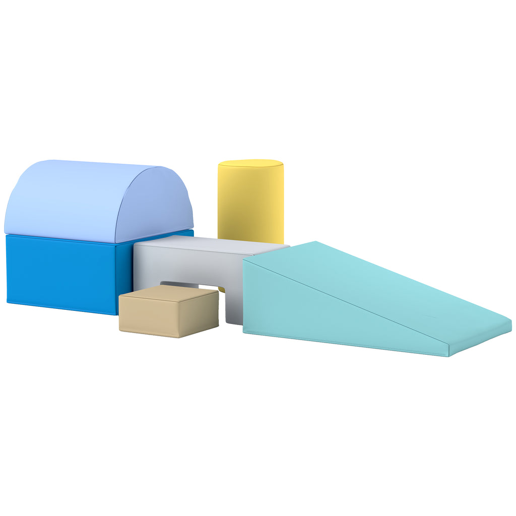 6 blocs de construction en mousse XXL - jeux éducatif - module motricité - certifiés normes EN71-1-2-3 - mousse PU 20D-0