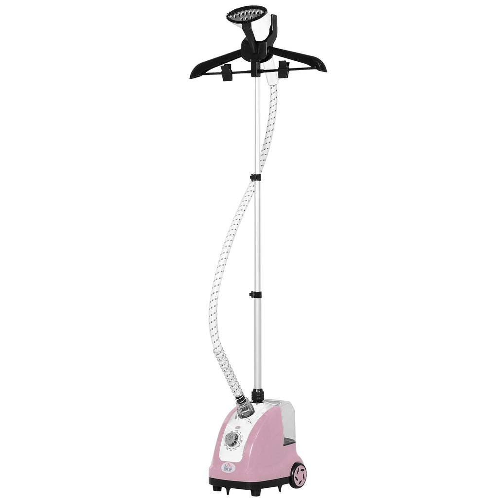 Défroisseur vapeur vertical défroisseur à vêtements 1,4 L 1950 W débit vapeur 32g/min tige telescopique rose noir-0