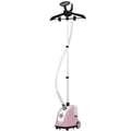 Défroisseur vapeur vertical défroisseur à vêtements 1,4 L 1950 W débit vapeur 32g/min tige telescopique rose noir-0