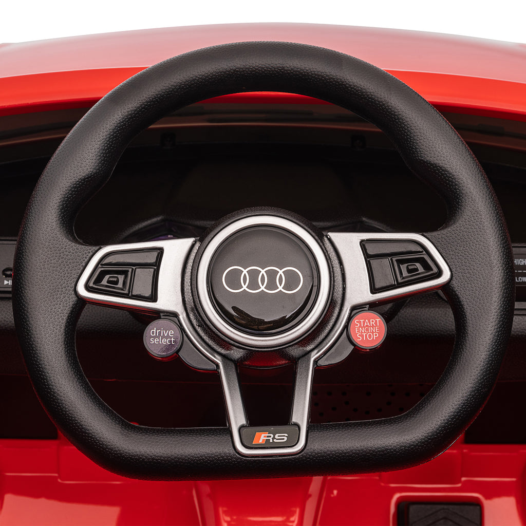 Véhicule électrique Enfant TT RS 12 V 30 W V. Max. 3 Km/h télécommande Effets sonores + Lumineux Rouge-9