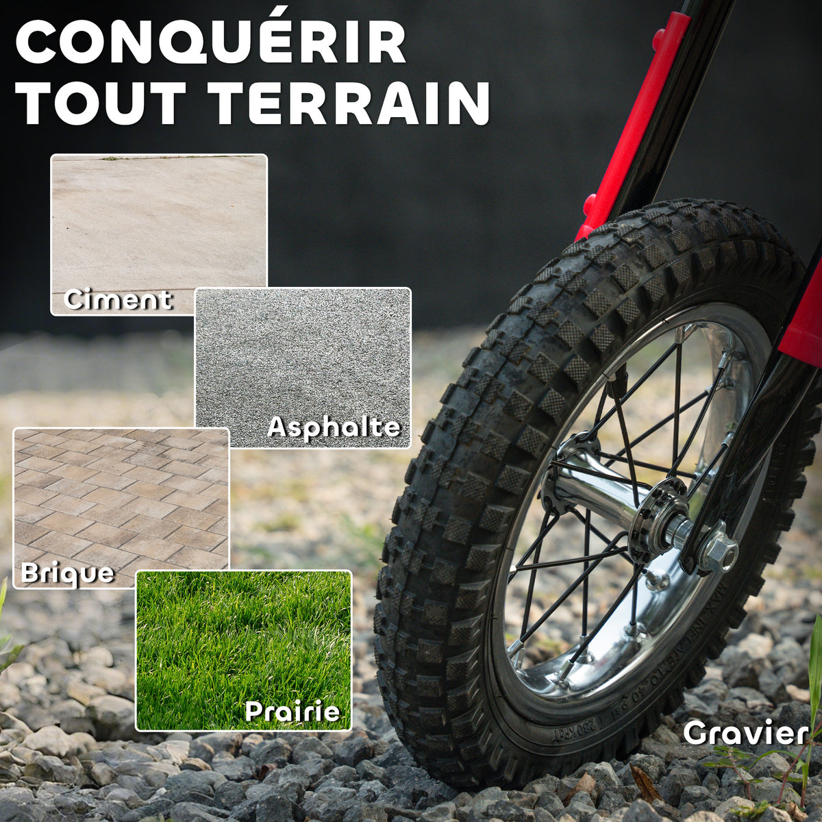 Moto électrique enfants 24V, moteur 250W, vitesse 6,4-16 km/h, pour enfants 8-12 ans, suspension arrière, rouge-7