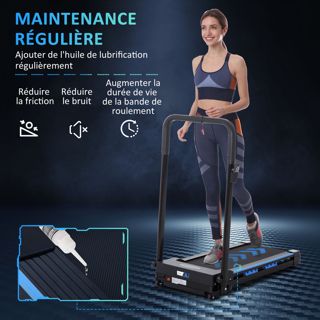 Tapis de course électrique de marche - 370 W pliable télécommande écran LCD vitesse 1-6 Km/h-5