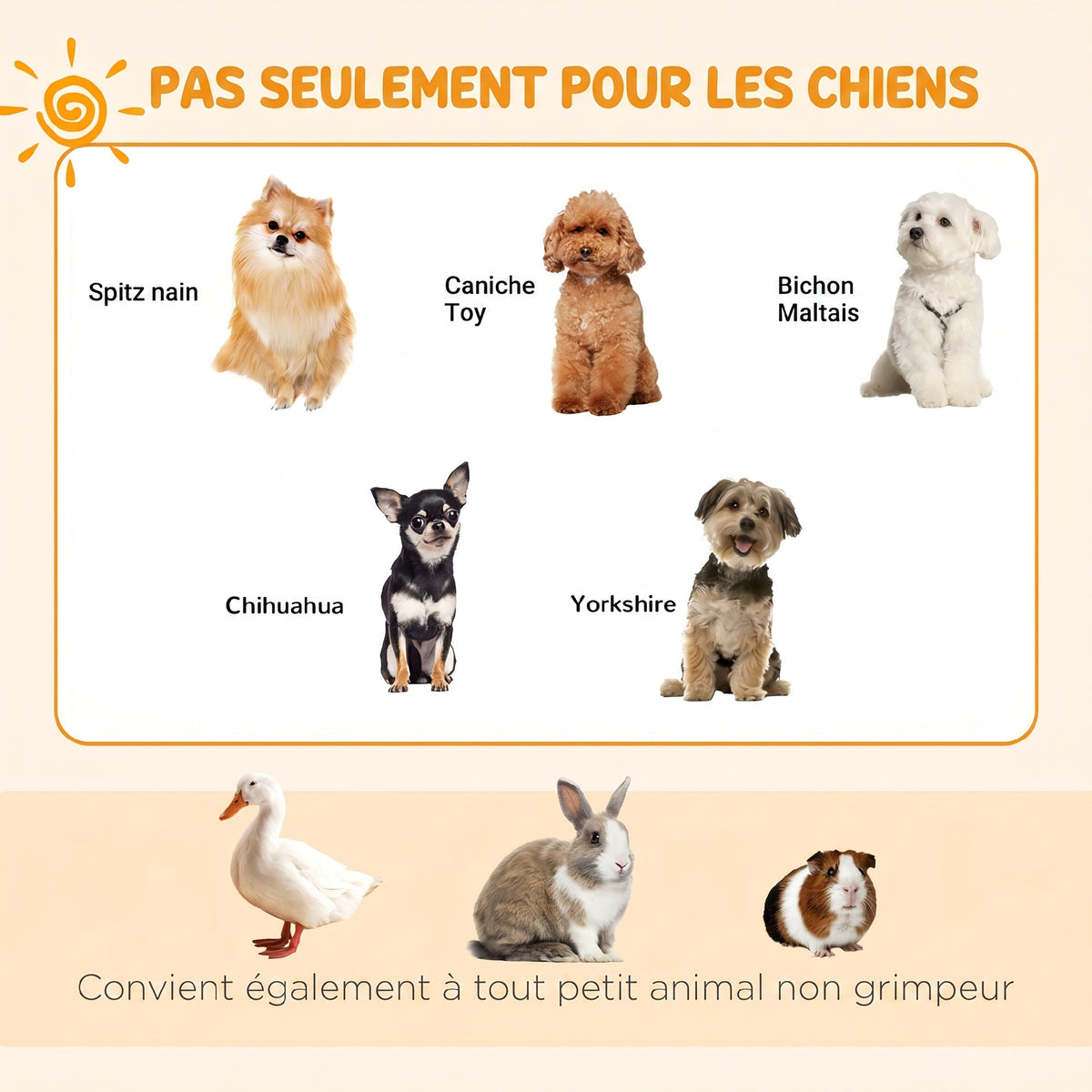 Parc enclos modulable pour chiens lapins rongeurs clôture pour petits animaux intérieur et extérieur pliant 8 panneaux-4