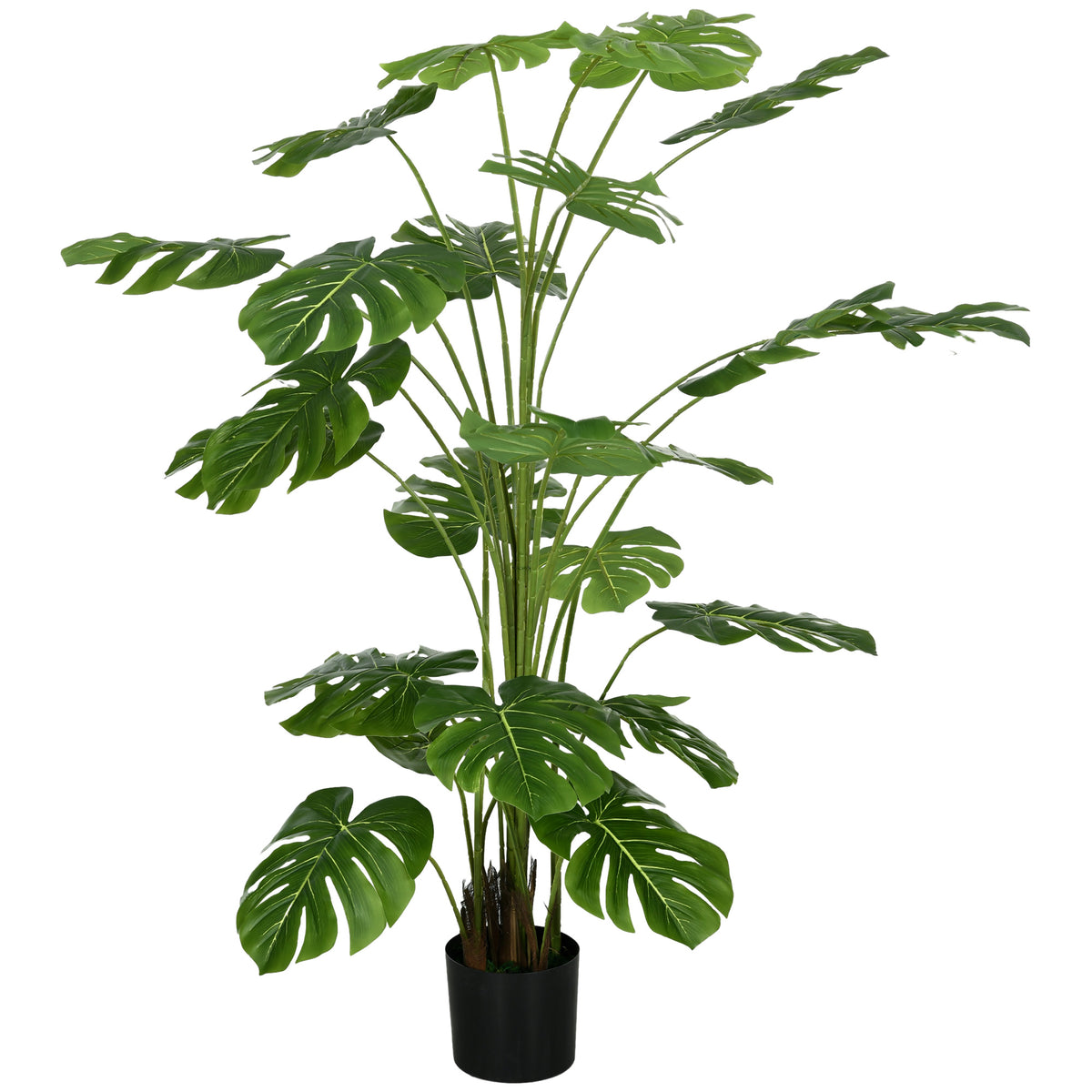 Plante artificielle arbre artificiel monstera deliciosa avec pot inclus hauteur 180 cm intérieure vert-0