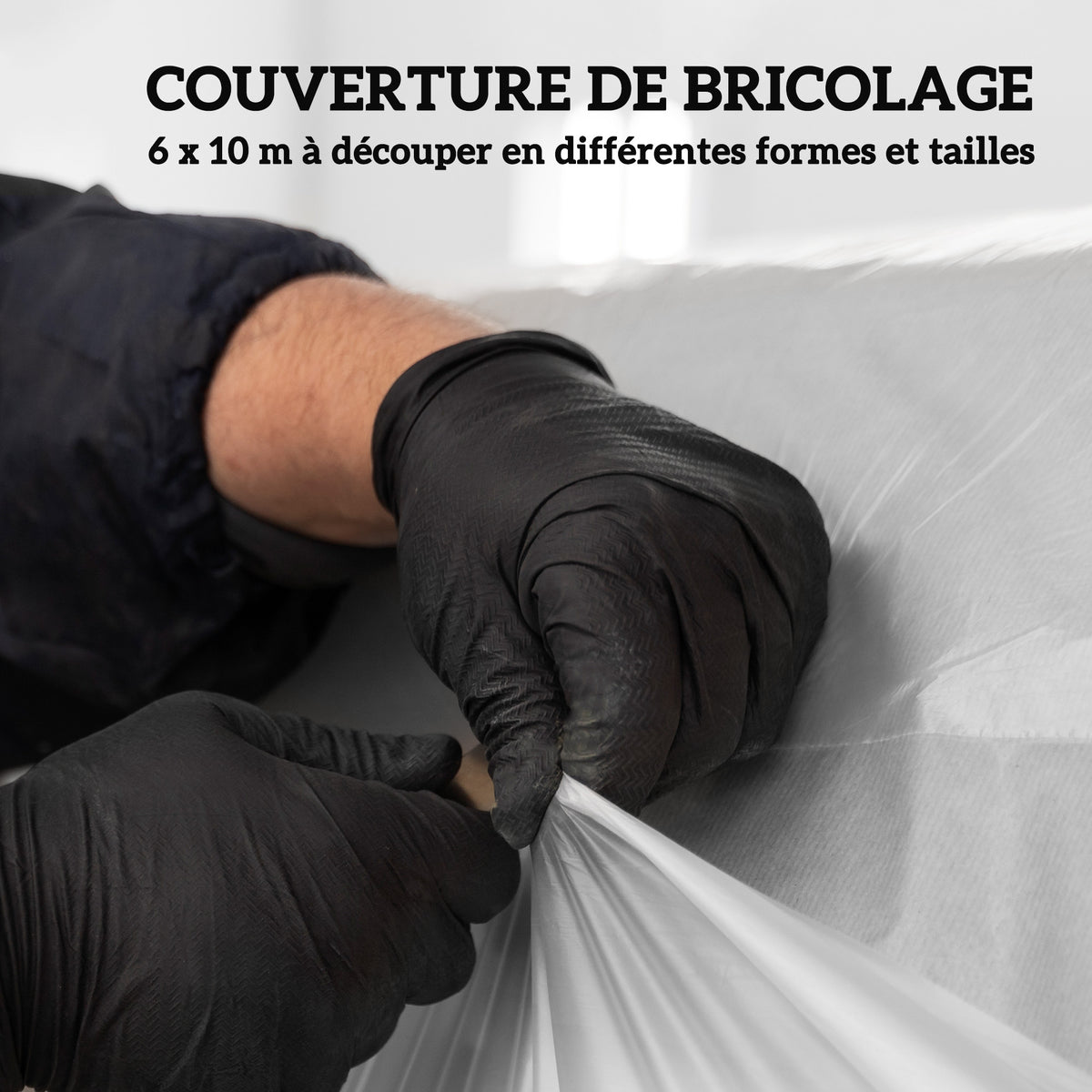 Bâche pour serre bâche plastique transparente 6 x 10 m imperméable résistante aux UV polyéthylène 150g/m² transparent-4