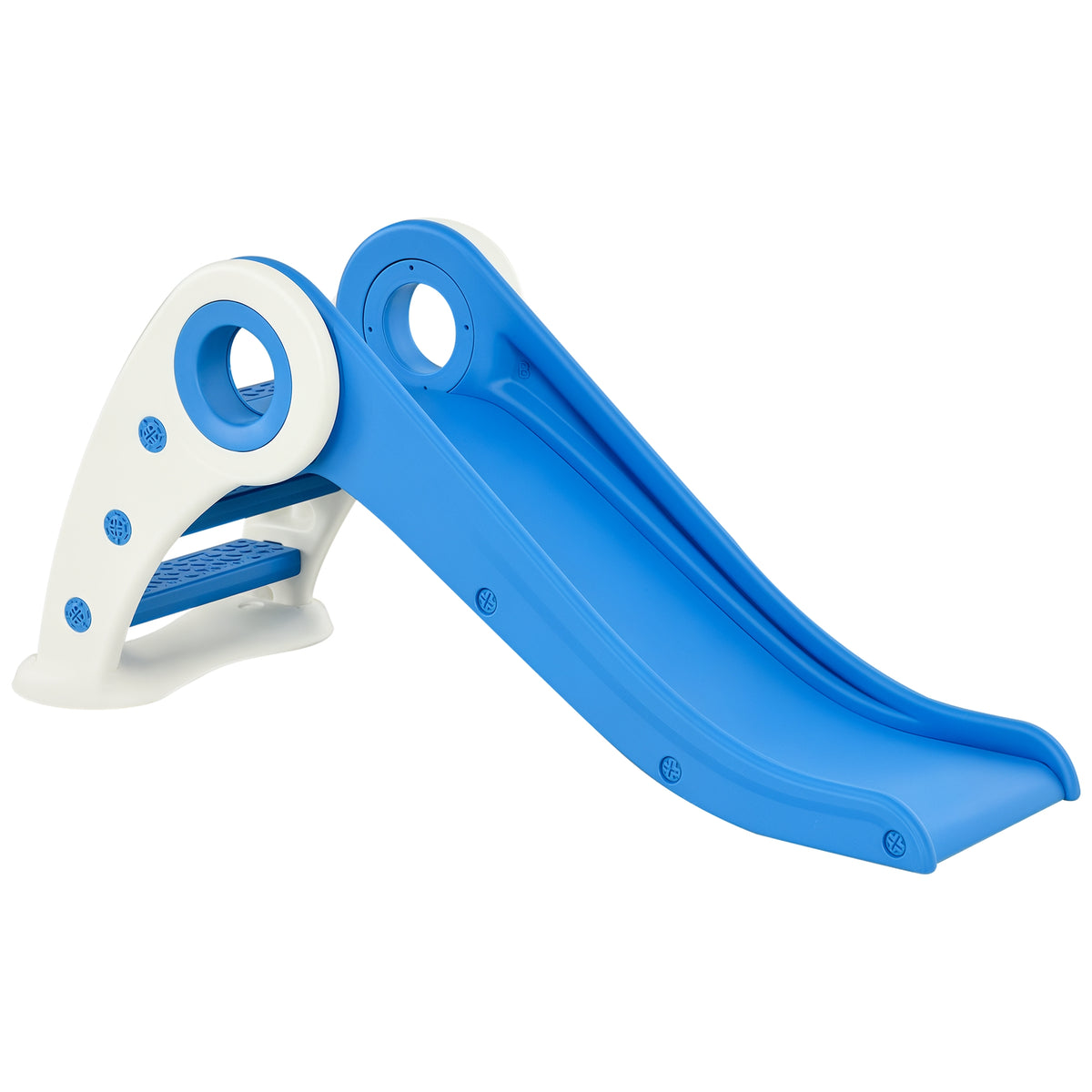Toboggan Enfant Pliable pour Usage intérieur et extérieur 3 à 6 Ans 120 x 50 x 56 cm HDPE Bleu-0