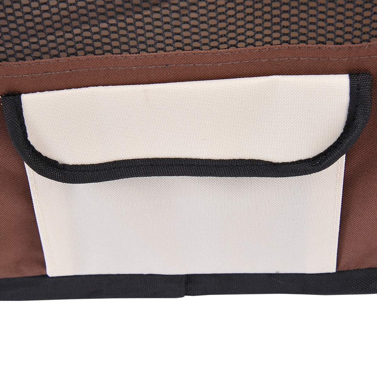 Parc enclos pliable pour chien chat petits animaux octogonal en tissu Oxford et acier Ø 90 x 41H cm marron beige-8