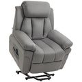 Fauteuil de Relaxation électrique Fauteuil releveur inclinable avec Repose-Pied Ajustable gris-0