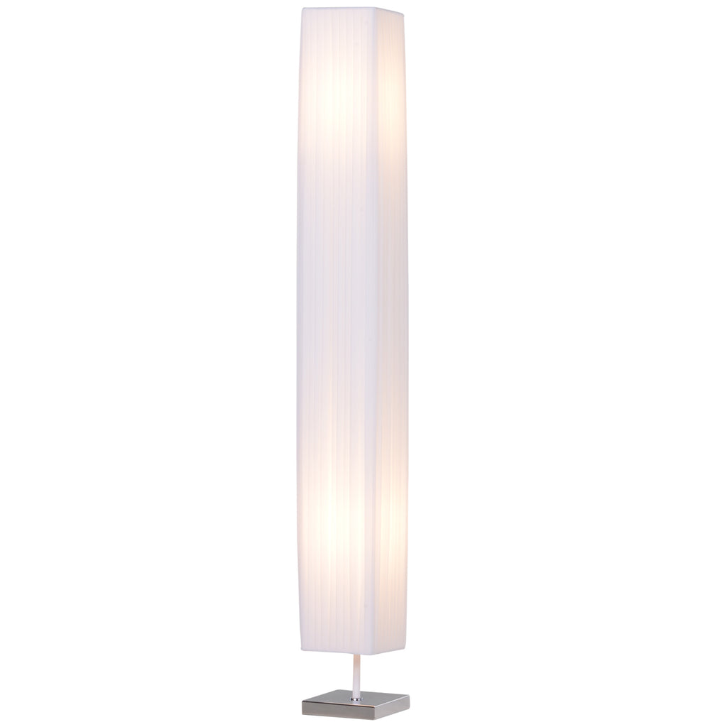 Lampadaire Lampe sur Pied de Salon Style Moderne Lampadaire sur Pied avec Interrupteur Acier Blanc-0