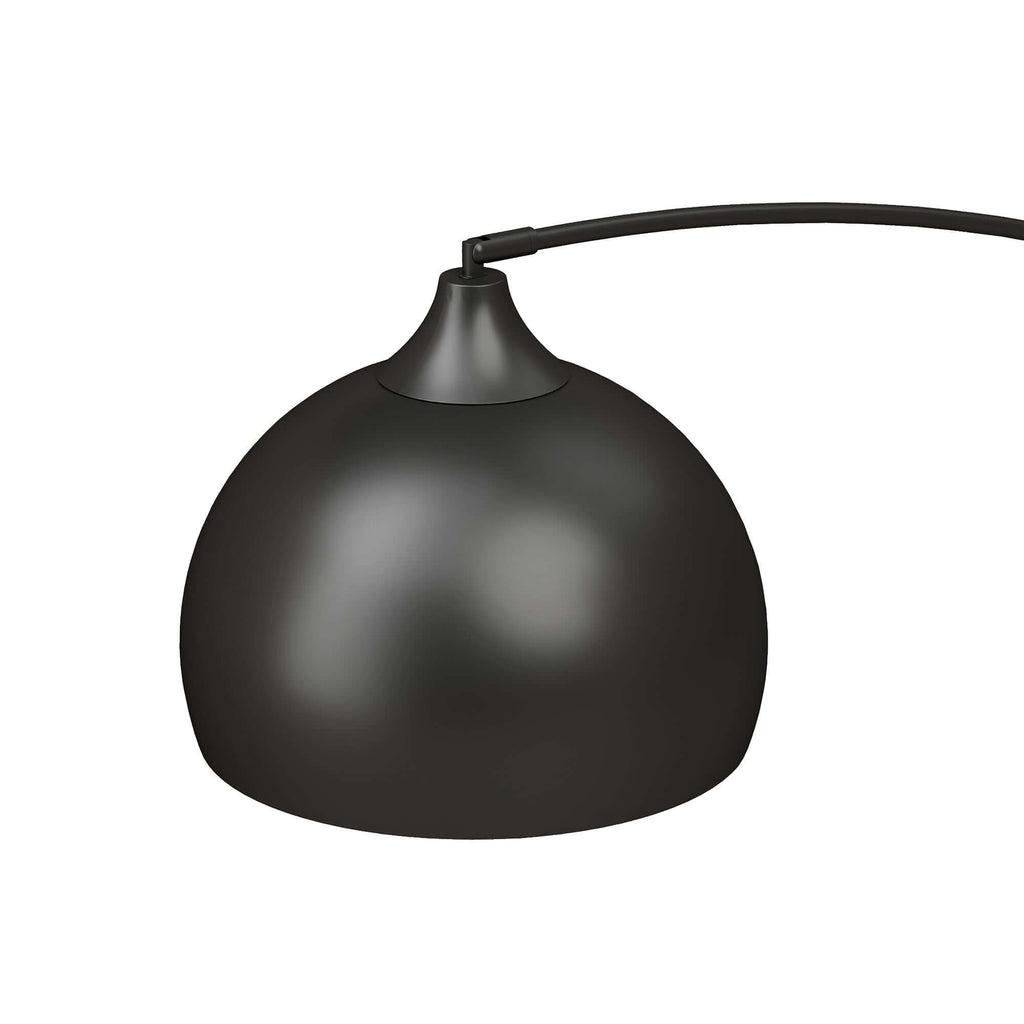 Lampadaire, Lampe de Salon Arc Réglable, Pied Marbre, Style Vintage, 40W, E27, 100-115L x 35l x 170-180H cm, Noir-9