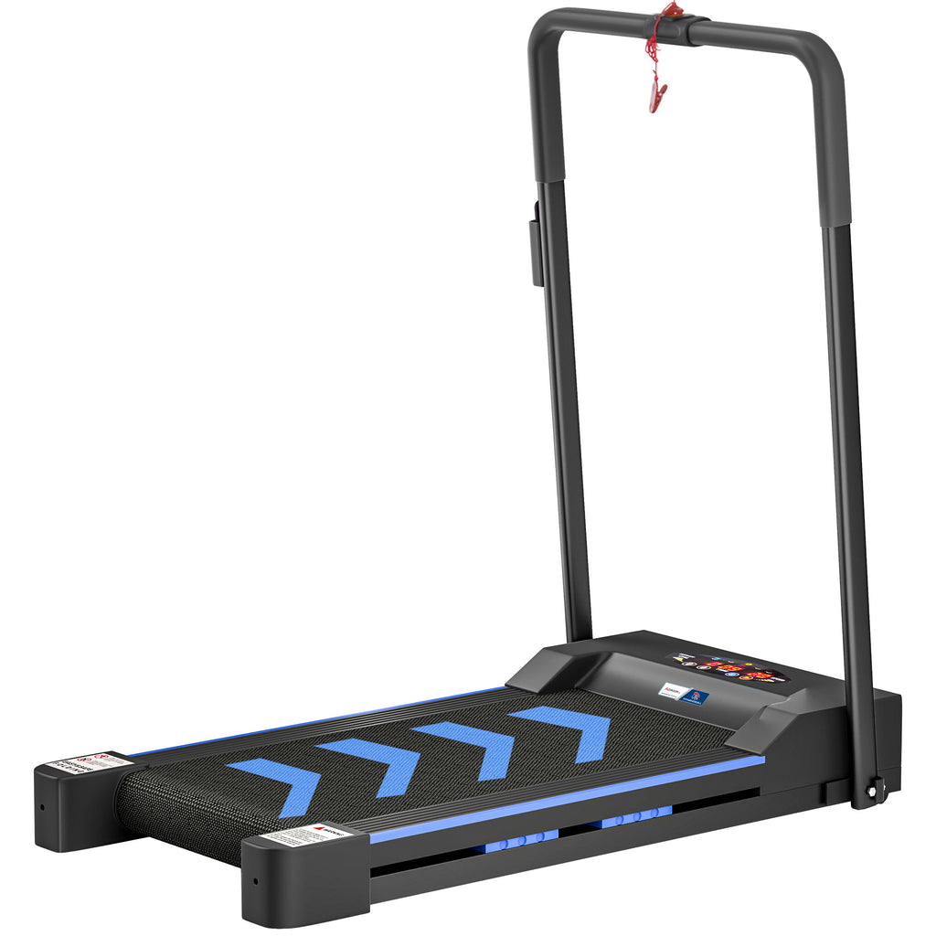 Tapis de course électrique de marche - 370 W pliable télécommande écran LCD vitesse 1-6 Km/h-0