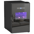 Cave à vin, 15 bouteilles, 39L, Réfrigérateur pour boissons, éclairage LED, température réglable 8-18℃-0
