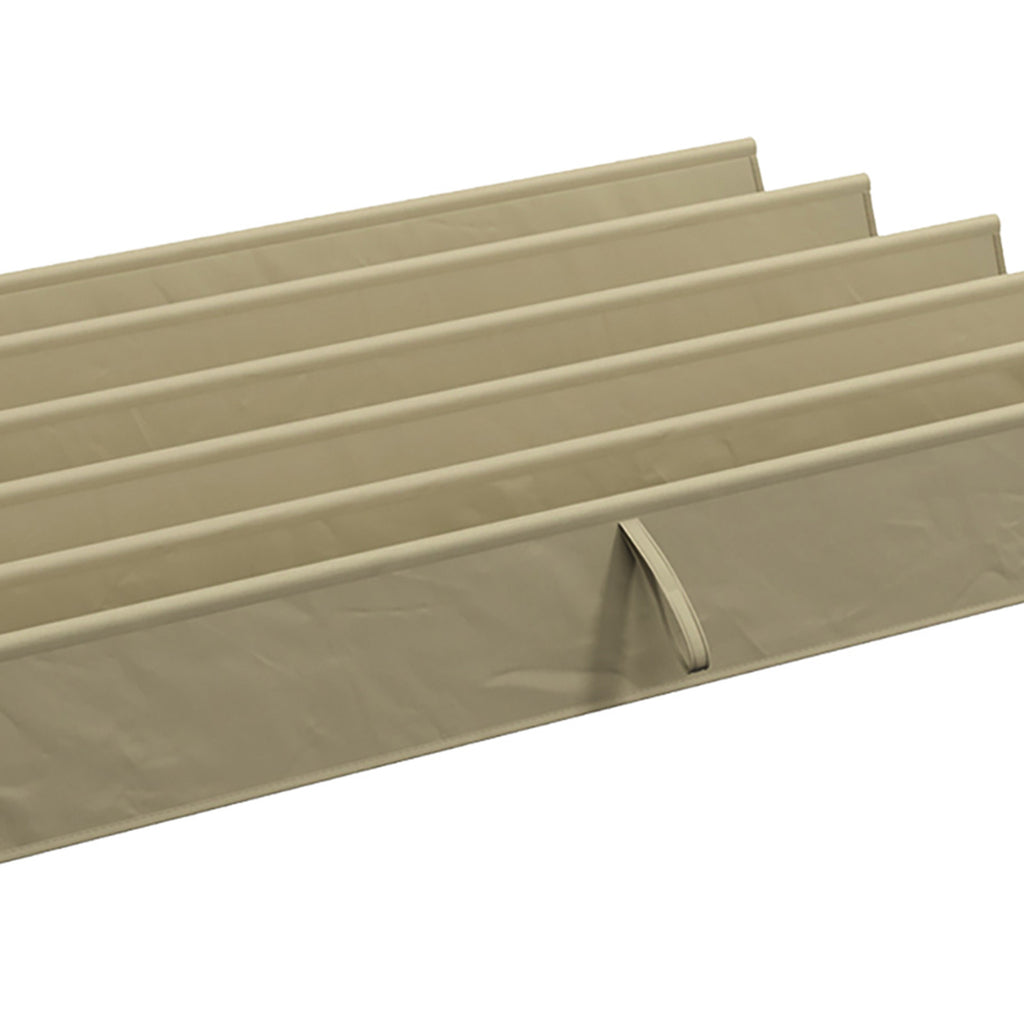 Toile de Toit pour Pergola Tonnelle Rétractable de 3 x 3 m - Toile Uniquement 250 x 255 cm, Ecru-9