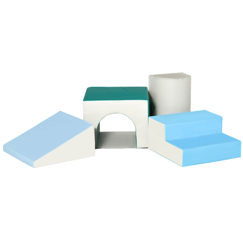 4PCS Module motricité bébé parcours motricité bébé en mousse EPE pour enfants d'âge préscolaire, multicolore-0