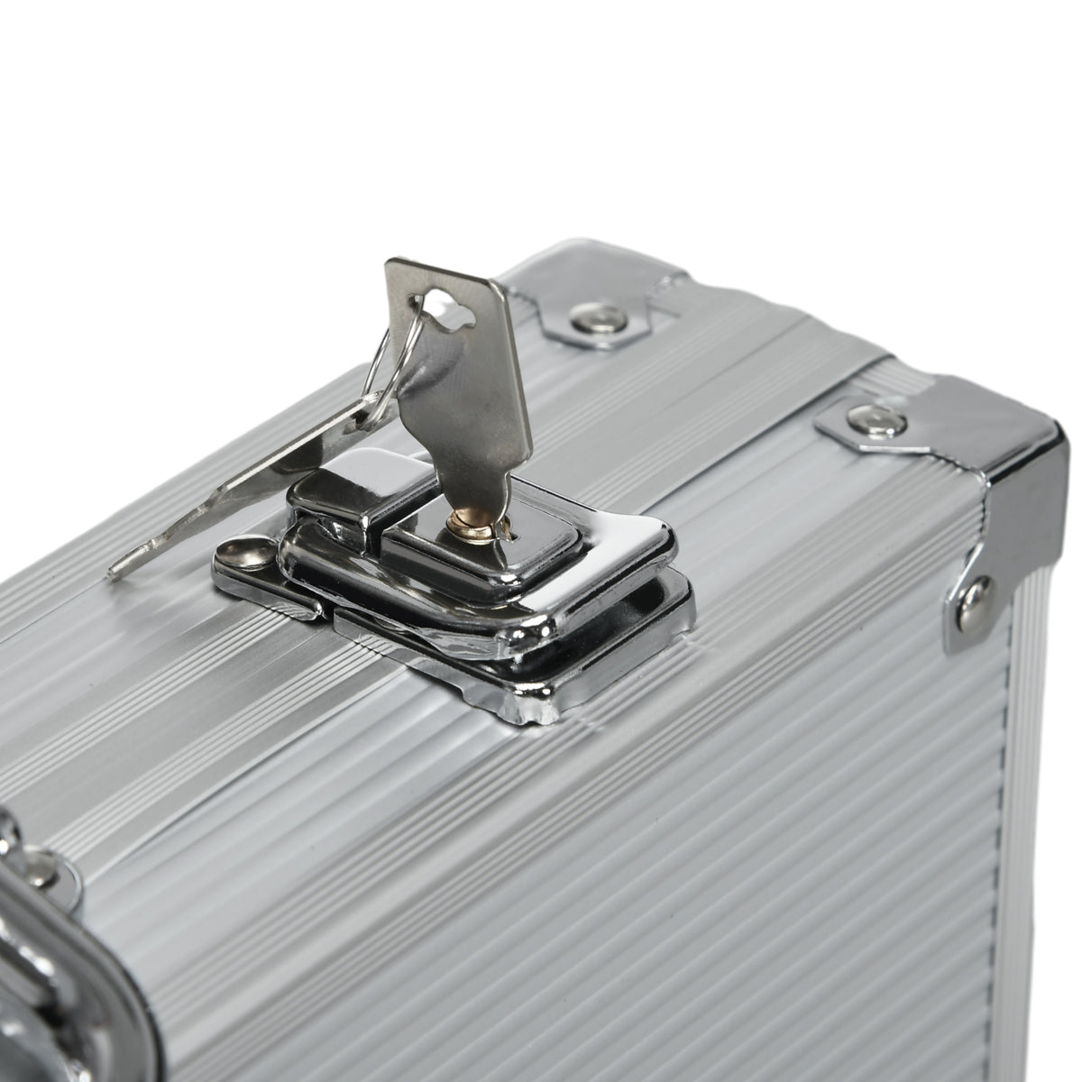 Mallette de Poker Coffret de Poker Complet avec 500 jetons 5 dés 2 Jeux de Cartes 3 boutons 1 Tapis en Feutre-7
