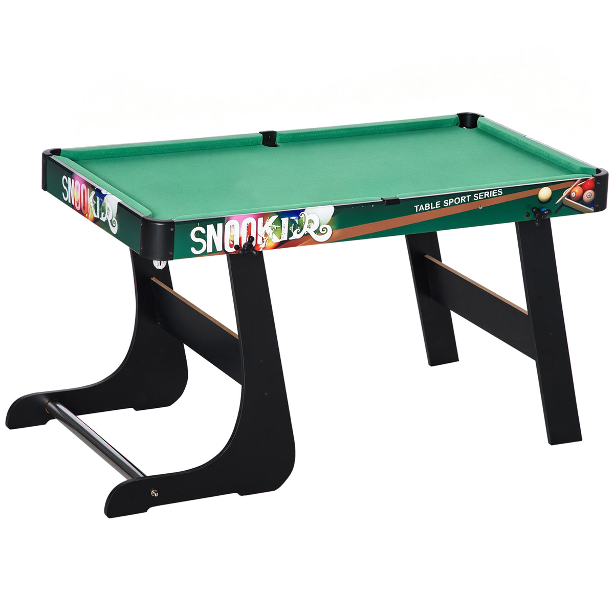 Table Multi-Jeux 6-en-1, Baby-Foot, Billard, Ping-Pong, Hockey, Jeu d'Anneaux, 118x104x71cm, Multicolore-0