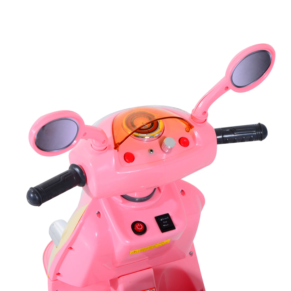 ® Scooter électrique pour Enfant 3 Ans 6 V Métal + polypropylène 108 x 51 x 75 cm Rose/Blanc-8