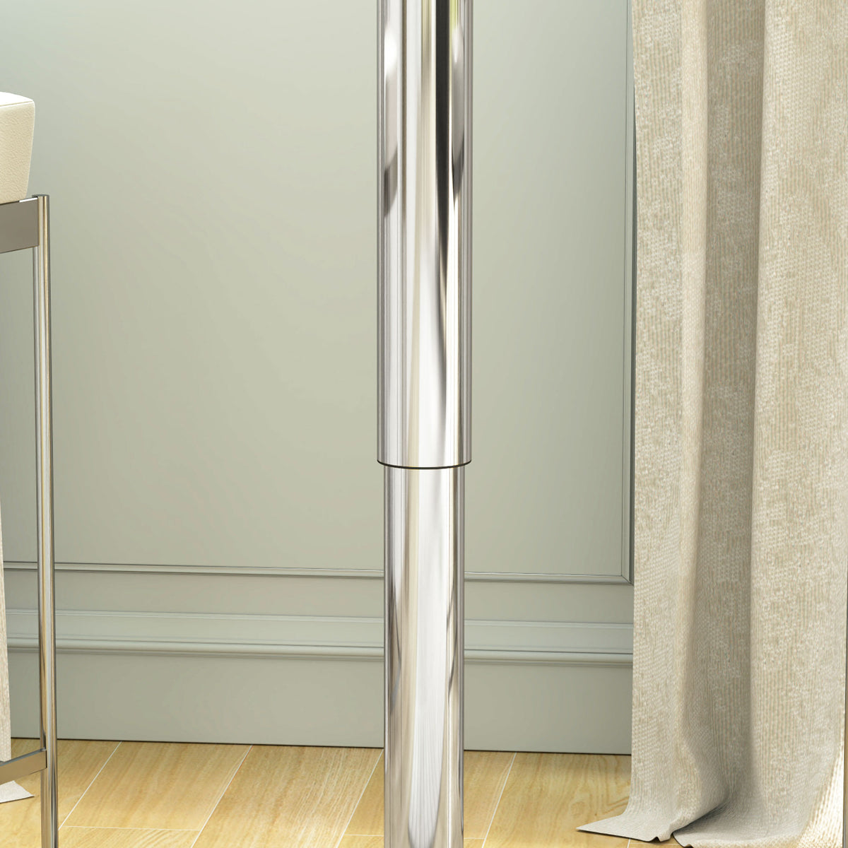 Table de Bar Table Bistro Mange-debout Hauteur réglable 67-93 cm Ø 63 cm Plateau pivotant 360° métal blanc-6