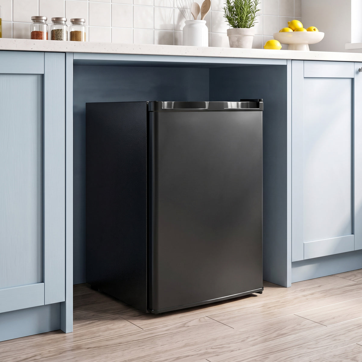Mini Congélateur 59 L, Petit Congelateur Compact Silencieux Pose Libre, Porte Réversible, Température Réglable, Noir-9