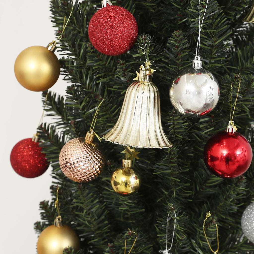 Sapin de Noël artificiel, arbre de Noël, base en acier, 390 branches épines, décoration de Noël, Ø 55 x 195H cm, vert-7