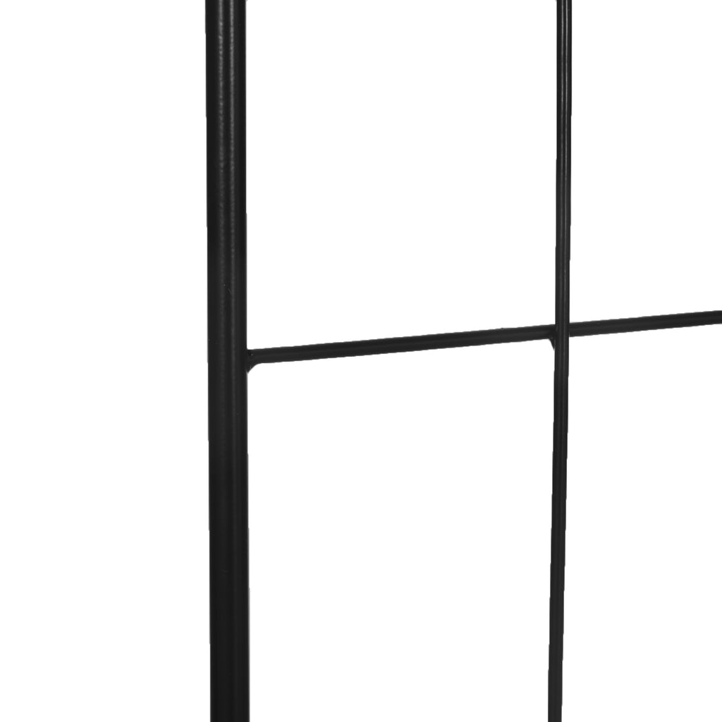 Treillis de jardin lot de 2 support pour plantes grimpantes en métal - 51 x 152 cm noir-8