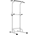 Power tower dip barre de traction autoportante réglable en hauteur cadre acier 91,5 x 97,5 x 176,5-227 cm pour la maison-0