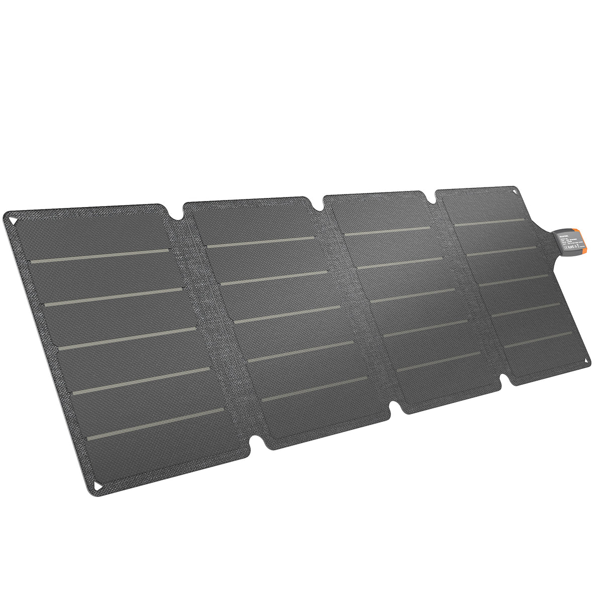 Chargeur solaire pliable 36W panneau solaire portable ports type-C et USB-a imperméable IP67 89,8 x 27,9 x 1 cm gris-0