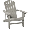 Fauteuil adirondack Fauteuil de Jardin Chaise de Jardin de Plein Air dim. 78L x 89P x 88H cm Bois Massif Sapin-0